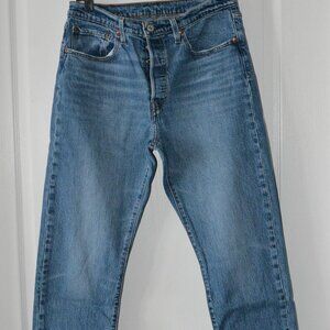 Levi's 501 Original Fit Straight Leg Button Fly Denim Jeans size 30x30